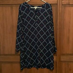 Hatley long sleeve navy blue dress